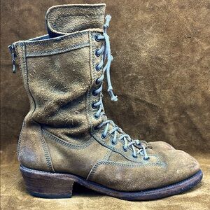 Julius Rugged Suede Rear Zip Boots